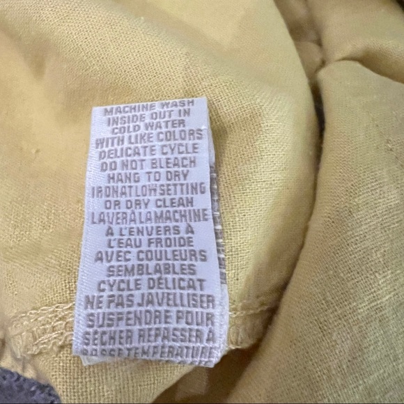 NWT Linen Blend Pull on Shorts Jules & Leopold Casual SZ 1X Yellow - Picture 6 of 7